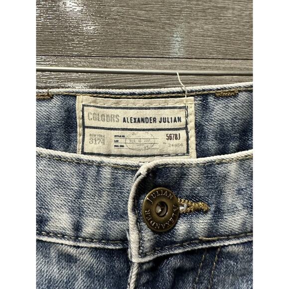 Alexander Julian Colours Jeans Men’s Size 32/30 Straight Leg Blue Denim Pants - Picture 2 of 5